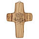 Cross with Loaves and Fish in Olive Wood, Poor Clares Monastery s1