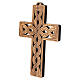 Croce celtica traforata con motivo intrecciato Monastero Clarisse s3