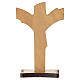 Crucifixo de mesa INRI madeira de oliveira Mosteiro das Clarissas 10x6,5 cm s4