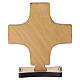 IHS and Ear of Wheat Table Cross in Olive Wood, Poor Clares Monastery 10x7.5 cm s4