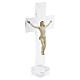 Plexiglass Cross with Porcelain Silhouette of Christ, Pical Arte s1