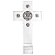 Croce in plexiglass bassorilievi circolari in argento 925 Pical Arte s2