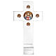 Plexiglass cross with circular mosaic iconography, Pical Arte s2