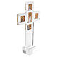 Plexiglass cross with square and rectangular mosaic-style iconography, Pical Arte s1