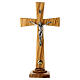 Standing crucifix, Holy Land olivewood, 9.8x5.9 in s1