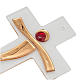 Crocifisso moderno vetro s2