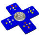 Krzyż szkło Murano niebieskie Cena Emmaus s2