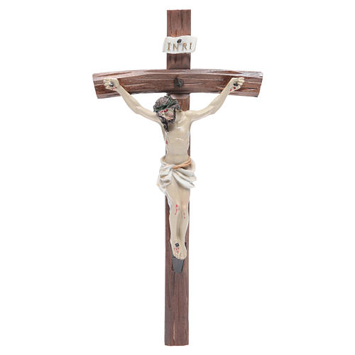 Kruzifix aus Harz 24x12cm 1
