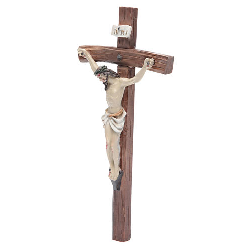 Kruzifix aus Harz 24x12cm 2