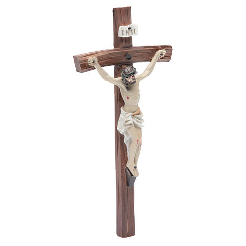 Kruzifix aus Harz 24x12cm 3