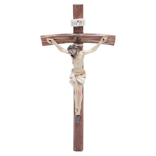 Kruzifix aus Harz 19x10cm 1