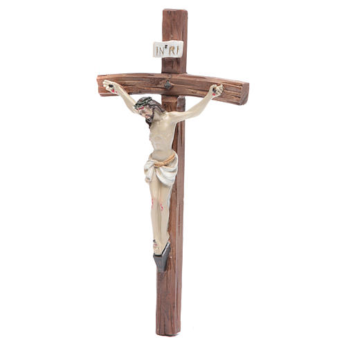 Kruzifix aus Harz 19x10cm 2