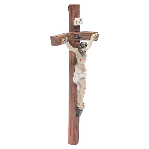 Kruzifix aus Harz 19x10cm 3