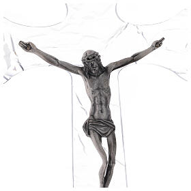 Crocifissi in vetro e plexiglass: Crocefisso da muro in plexiglass h. 35 cm