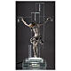 Modern Crucifix with light and metal body of Christ s2