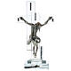 Modern Crucifix with light and metal body of Christ s5