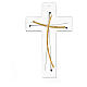 Wall cross, Murano glass, gold and black decorations, 20x15 cm s1