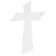 Crucifix verre de Murano or lignes obliques 35x20 cm s4