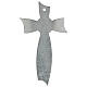 Crucifixo vidro de Murano laço prateado 34x19 cm s3
