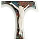 Crocifisso vetro Murano Tau S. Francesco 35x25 cm s2