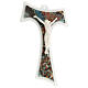 Crocifisso vetro Murano Tau S. Francesco 35x25 cm s3