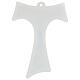 Crocifisso vetro Murano Tau S. Francesco 35x25 cm s4