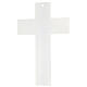 Crucifijo vidrio de Murano blanco 25x15 cm s4