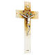 Rainbow geometric Murano glass crucifix 25x15cm s3