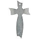 Murano glass cross crucifix with silver bow 25x14cm s4