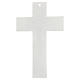 Crucifix en verre de Murano Topaze 35x20 cm s4