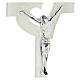 White Heart crucifix, Murano glass, 13.5x8 in s2