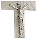 Kruzifix, Muranoglas, Taupetöne, 16x10 cm s2