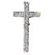 Crucifixo vidro de Murano decoração murrina corida 15x10 cm s4