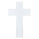 Crucifix en verre de Murano Topaze 15x10 cm s4