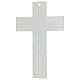 Kruzifix, Muranoglas, Weiß/Multikolor, Blütenmotive, 16x8 cm s4