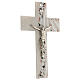 Crucifixo vidro de Murano efeito areia com pedrinhas 25x15 cm s3