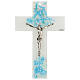 Crucifixo vidro de Murano Aquarium decoração efeito água 25x15 cm s1