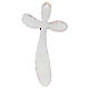 Crucifixo vidro de Murano Multifloral com murrina 35x20 cm s3