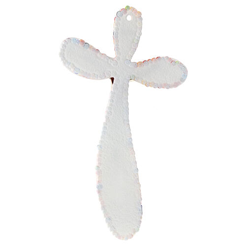 Murano glass cross crucifix Millefiori 35x20cm 3