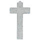 Murano glass cross crucifix with murrine mirror 35x20cm s4
