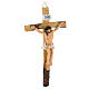 Painted resin crucifix 6x4 in s4