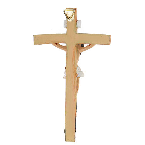 Crucifix résine colorée 15x10 cm 5