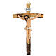 Crucifixo resina corada 15x10 cm s1