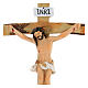 Crucifixo resina corada 15x10 cm s2