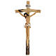 Painted resin crucifix 10x5 in s1