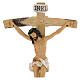 Painted resin crucifix 10x5 in s2