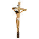 Painted resin crucifix 10x5 in s3
