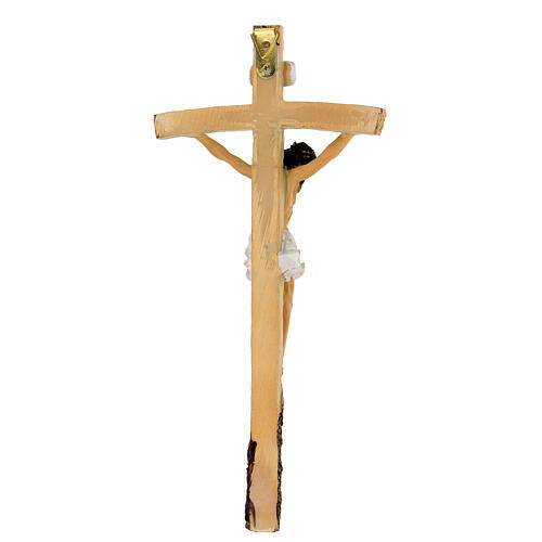 Crucifix résine peinte 25x12 cm 5