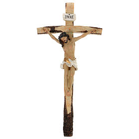 Crucifixo de resina corada 40 cm