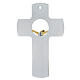 Crucifix verre Murano 16 cm Christ or s3